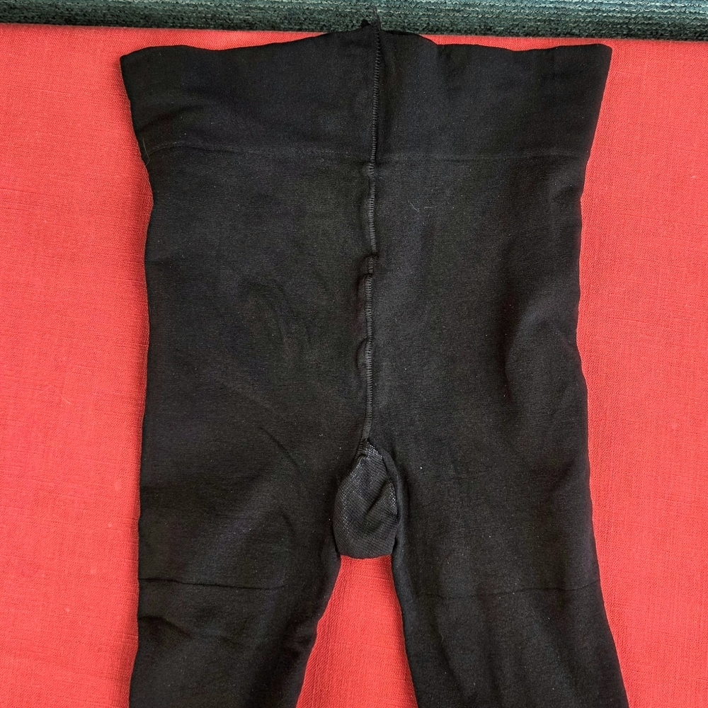 Hue Control Top Tights, Black, New - Picture 5 of 8